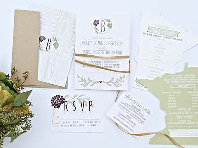 Rustic Wedding Suite invitation minnesota rustic succulent wedding woodgrain