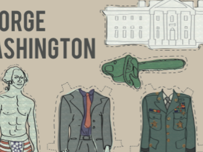 The Modern: George Washington paper doll