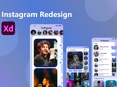 Redesign instagram redesignappui redesignui ui uidesign uidesigner uiux uiuxdesign webui