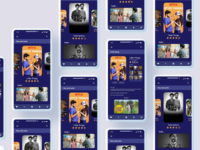 Movies & webshow app ui design movieui ui uidesign uidesigner uiux uiuxdesign webshowui webui