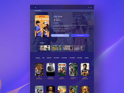 movies & webshow Web Ui movieui ui uidesign uiux uiuxdesign webshowui websiteui webui