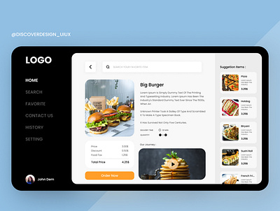 Food dashboard dasboardui dashboard food dashboard food design food web fooddashboard foodui ui