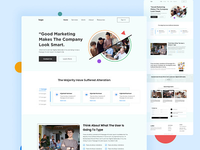 Digital agency agency webiste digital agency home page landing page website