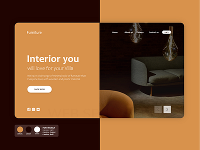 Furniture Ecommerce UI Design app branding design graphic design icon illustration typography ui ux vector web