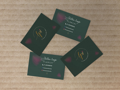 flower paradise india visiting card