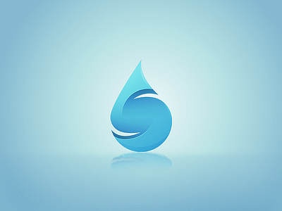 Liquid S Logo branding logo s water