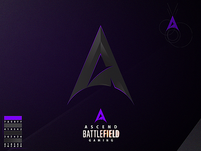 Ascend Battlefield Gaming Logo a ascend battlefield branding gaming logo