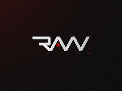 Raw Squad battlefield branding gaming logo raw raw squad