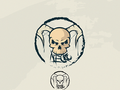 Necro Skull Mascot Logo