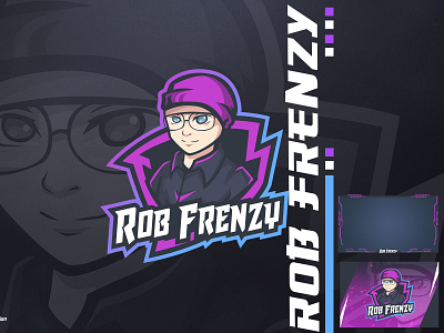 Gamers logo with Glasses mascot logo for twitch