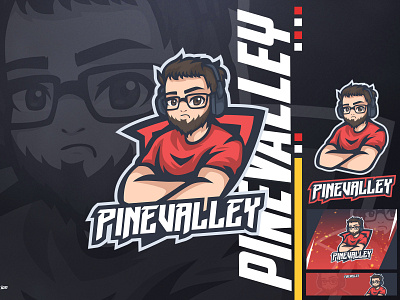 gamers mascot logo with mustache and glasses for twitch chibi mascot design illustration logo logo mascot logo twitch logodesign mascot mascot logo mustachelogo streamer logo twitch logo ui youtube logo