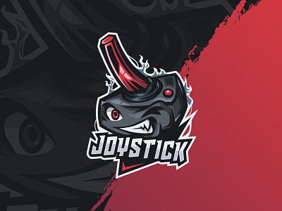joystick mascot logo for twitch