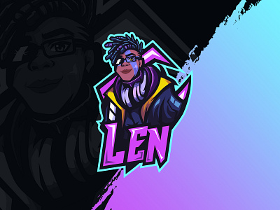 gamers mascot logo for twitch