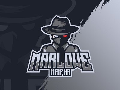 gamers with hat and mask mascot logo for twitch