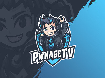 gamers man mascot logo for twitchMake your stream more Amazing w