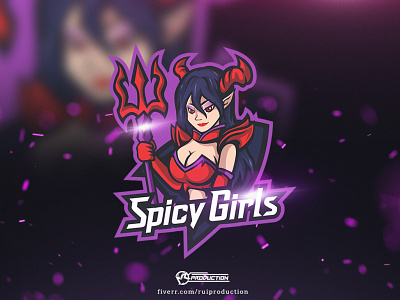 Sexy devil mascot logo design devil mascot logo fiverr girl mascot logo logo logodesign ruiproduction sexy devil twitch logo sexy logo streamer twitch twitch logo twitch.tv youtube logo