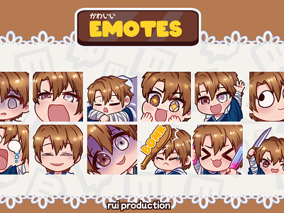 vtuber chibi emotes twitch,bonk,sad,cry, ruiproduction