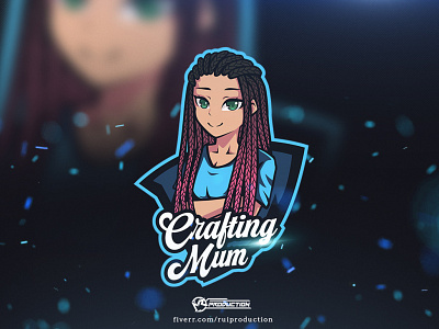 logo gaming,esport logo, mascot logo, crafting mum esport logo desain