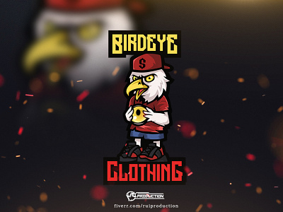 logo gaming,esport logo, mascot logo, birdeye clothing logo desain