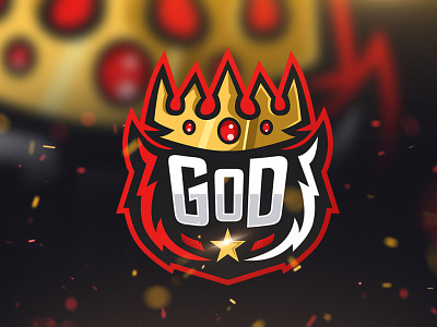 logo gaming,esport logo, mascot logo, god esport logo desain