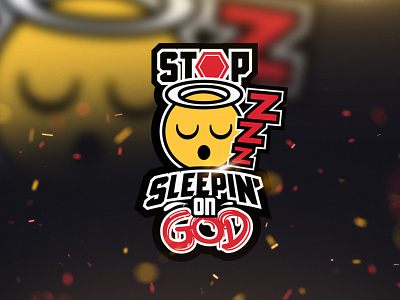 logo gaming,esport logo, mascot logo, stop sleepn'on god logo desain