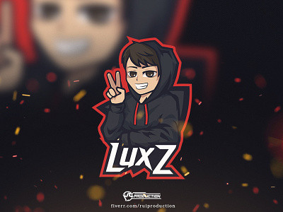 logo gaming, esport logo, mascot logo, LuxZ mascot logo gaming desain