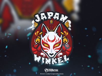 logo gaming, esport logo, mascot logo, JapanWinkel logo desain