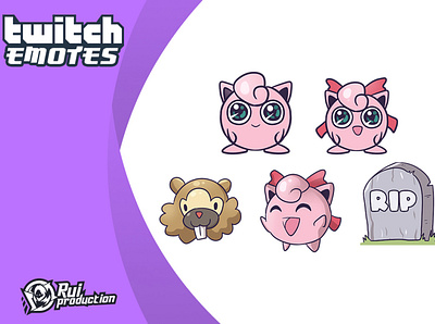 twitch emotes, vtuber chibi, cute anmation