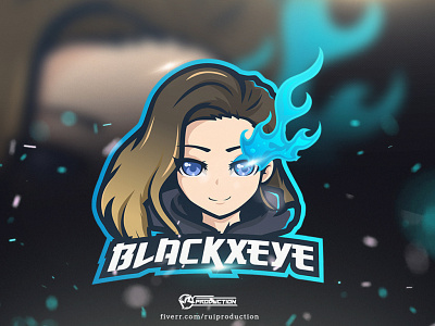 logo gaming, esport logo, mascot logo, Blackxeye logo