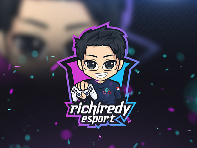 logo gaming, esport logo, mascot logo, richiredy esport logo