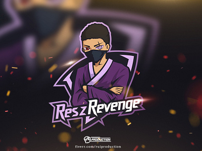 logo gaming, esport logo, mascot logo, ResZRevenge maskot logo desain