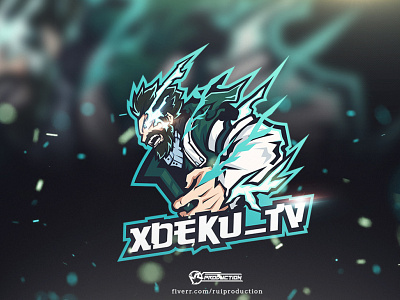 logo gaming, esport logo, mascot logo, xdeku_tv logo logogaming