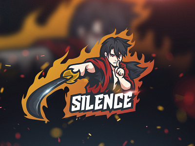 Logo Gaming, Esport Logo, Mascot Logo Silence chibii mascot design illustration logo logodesign streamer twitch twitch logo twitch.tv youtube logo