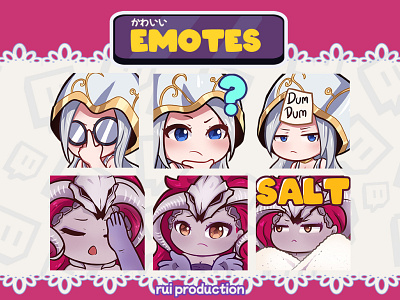 Emotes custom for vtuber chibi emotes twitch, Etc