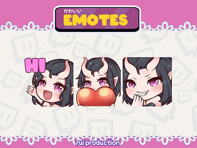 Emotes custom for vtuber chibi emotes twitch, Etc