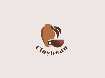 Claybean Logo branding design flat icon illustration logo minimal