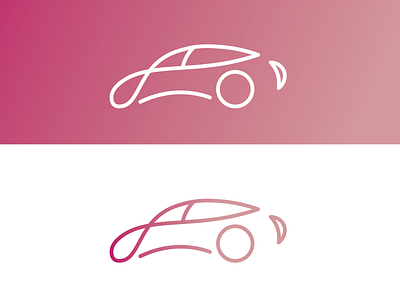 Simple Car Logo design flat icon illustration logo minimal