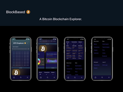 BlockBased (BTC Blockchain Explorer App) Part 2 - Home app blockchain branding btc design icon illustration logo typography ui ux vector