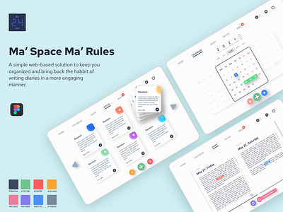 Personal Space Web-Application app branding colors design engaging figma graphic design illustration logo modern rules ui ux web