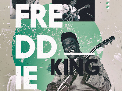 Freed blues freddie king musician poster spdz vintage