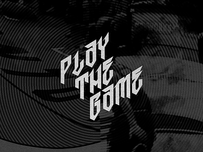 Play The Game basketball font graphic design logo logo study spdz typography