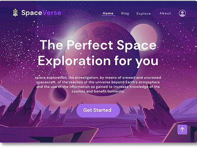 SpaceVerse WebDesign Concept