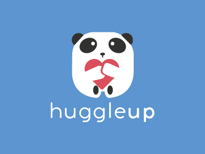Huggleup Logotype exploration panda