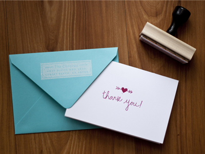 Wedding Thank You Note cards letterpress notes stamps stationary thank you wedding white ink
