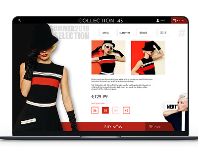 Fashion Website Design concept design fashion ui user interface web webdesign