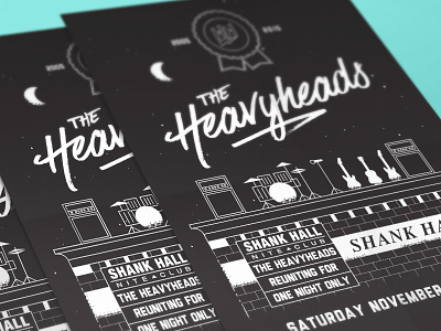 Heavyheads Reunion Poster concert gigposter poster
