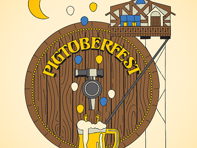 Pigtoberfest 2015 beer oktoberfest poster