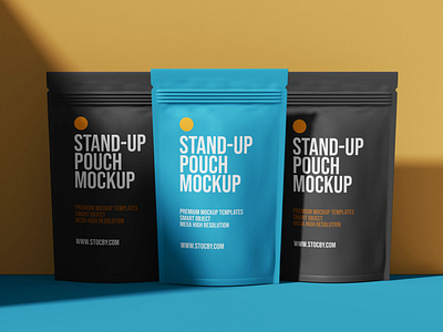 Standing Pouch Bag Mockup Download