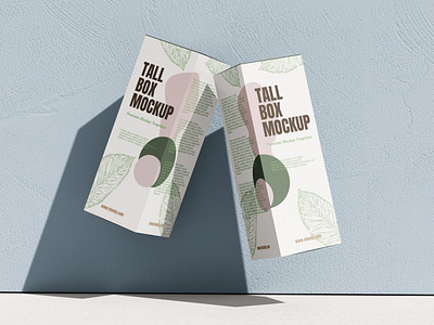 Tall Box Mockup Set - 6 PSD - Mockup Line