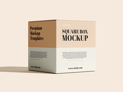 Square Box Mockup Set - Mockup Line